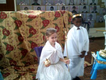 The coronation of the Queen Elizabeth II