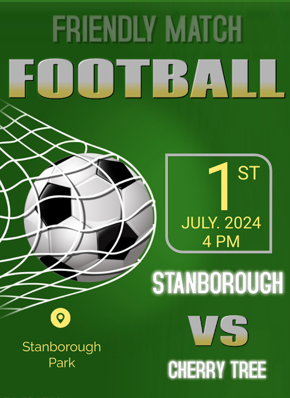 Stanborough Vs Cherry Tree – football match
